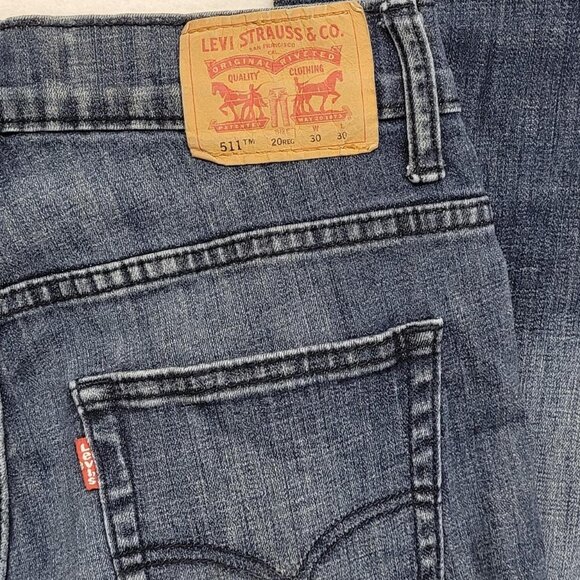 Levi’s 511 Slim Blue Denim Jeans | Women’s Size 20 | Classic Slim Fit - Picture 5 of 6